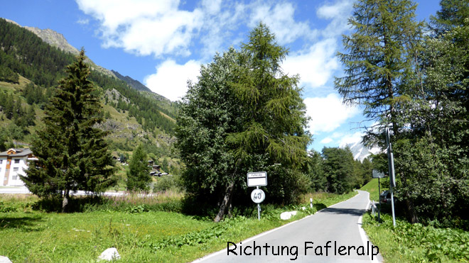 Richtung Fafleralp