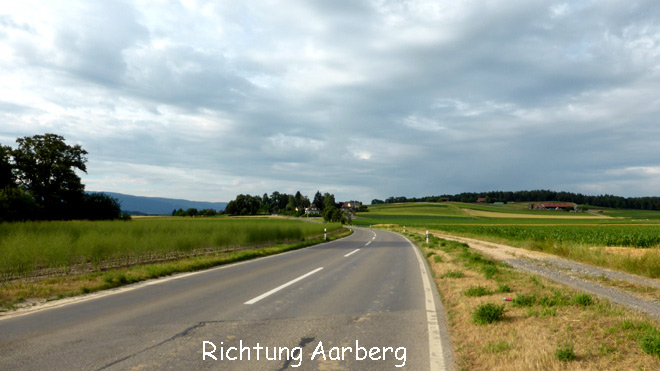 Nach Kerzers, Richtung Aarberg