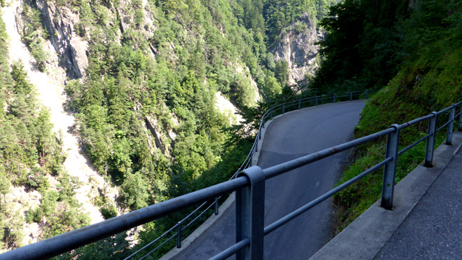 Im Berg drinnen kehren - und du bist eine Etage höher