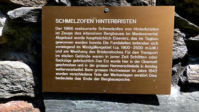Alter Erzschmelzofen, Erklärung