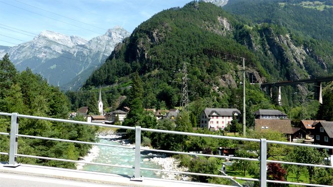 Blick auf Amsteg