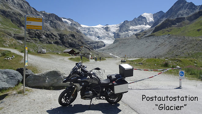 Ende der Strasse, Pèostautostation Glacier