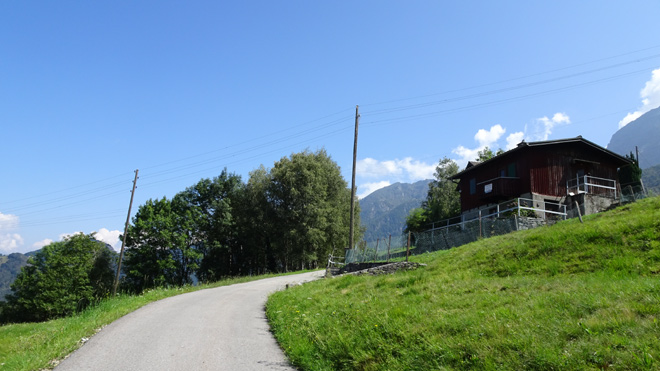Weiterfahrt Richtung Via Pian dal Barch