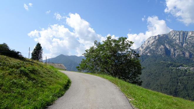 Weiterfahrt Richtung Via Pian dal Barch