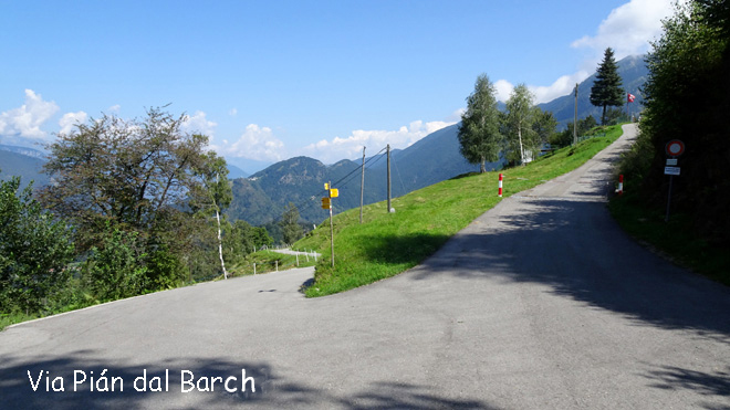 Endpunkt: Via dal Barch, 883 m.ü.M.