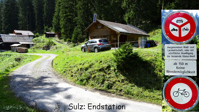 Sulz, 1371 m.ü.M.Endstation
