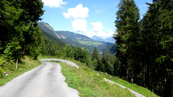 Rückfahrt Richtung Sulzboden