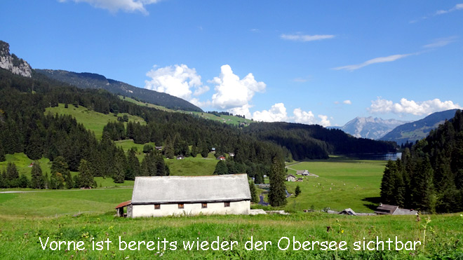 Rückfahrt Richtung Obersee