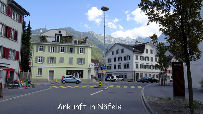 Ankunft in Näfels