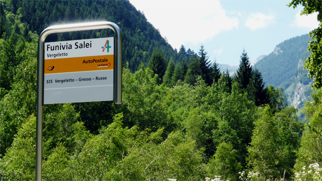 Postautostation Funivia Salei
