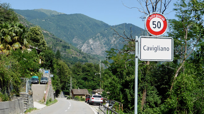 Cavagliano,(TI)Ziel / Start einer Fahrt hinauf ins Valle Onsernone und zurück nach Cavigliano