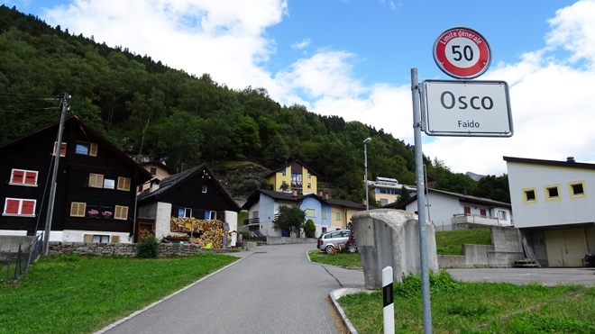 Ankunft in Osco