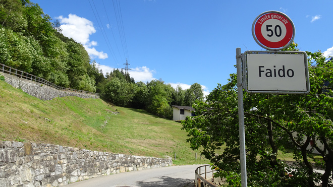 Faido (TI) Ziel / Start einer Fahrt hinauf über Marengo nach Osco und kurvenreich hinunter über Freggio nach Rodi-Fiesso