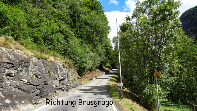 Bergwärts nach Brusgnago