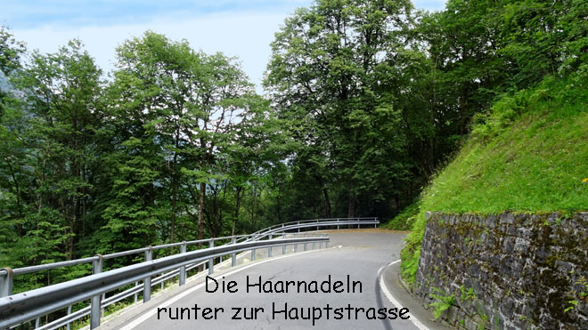 Die Haarnadeln runter Richtung Hauptstrasse Centovalli