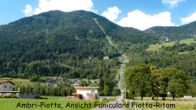 Ambri-Piotta, Ansicht Funicolare Piotta-Ritom