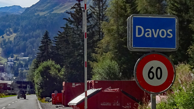 Davos (GR) Start / Ziel einer Fahrt ins Sertigtal bis zum Walserhuus und später zurück nach Davos