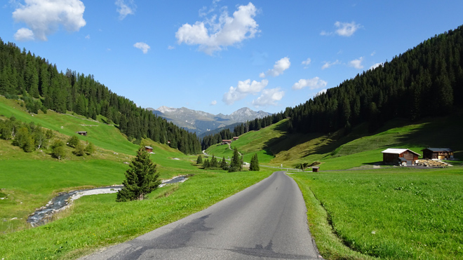 Fahrt talauswärts