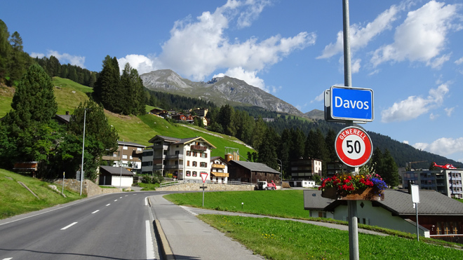 Davos (GR) Ziel / Start einer Fahrt ins Sertigtal bis zum Walserhuus und später zurück nach Davos