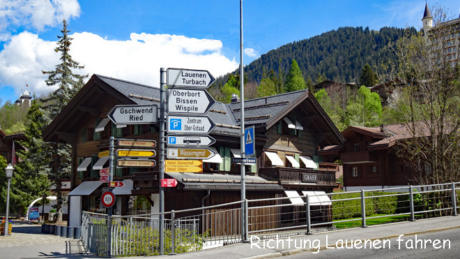 Richtung Turbach abbiegen