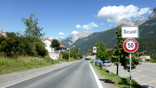 Ankunft in Scuol