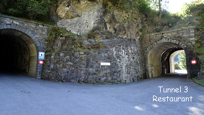 Tunnel 3, Richtung Restarant
