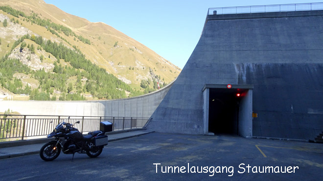 Tunnelausgang Staumauer