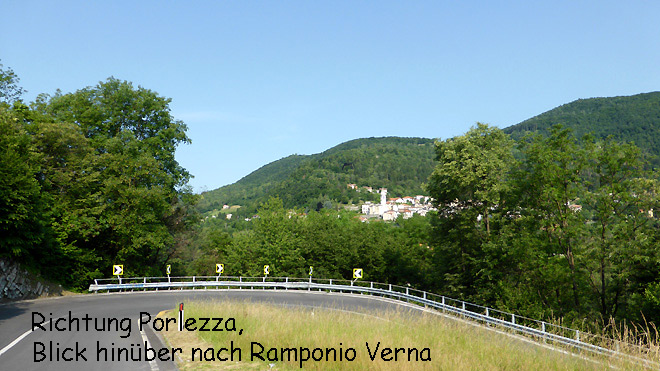Blick Richtung Ramponio Verna
