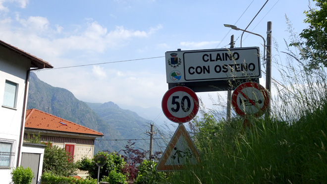 Ankunft in Claino con Osteno