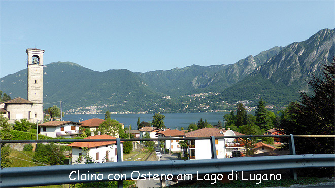 Claino Con Osteno Richtung Porlezza weiterfahren