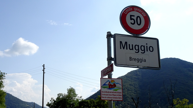 Muggio, weiterfahren Richtung Roncapriano