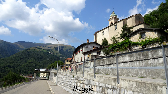 Muggio, weiterfahren Richtung Roncapriano