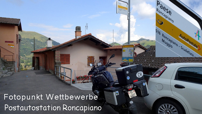 Postautostation Roncapiano, Fotopunkt Wettbewerbe