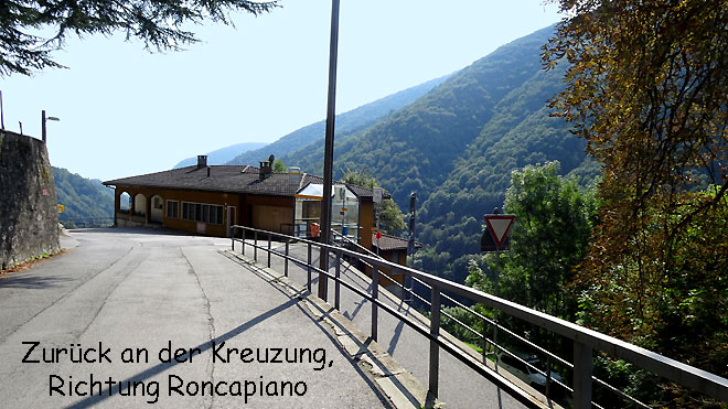 Rückfahrt nach Mendrisio, hier in Bruzella