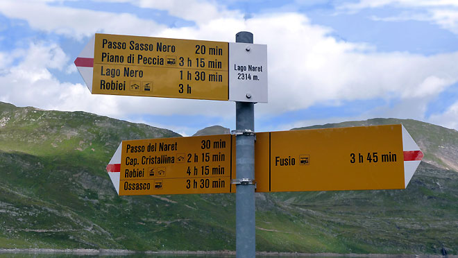 Lago del Naret auf 2314 m.ü.M.