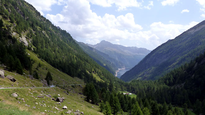Stausee Sanbucco wieder in Sichtweite