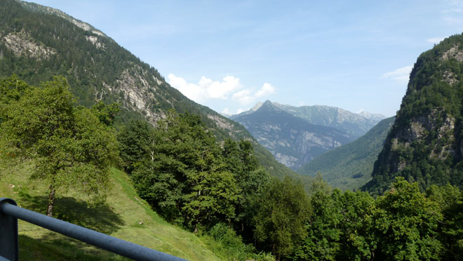 Retourfahrt Richtung Cevio