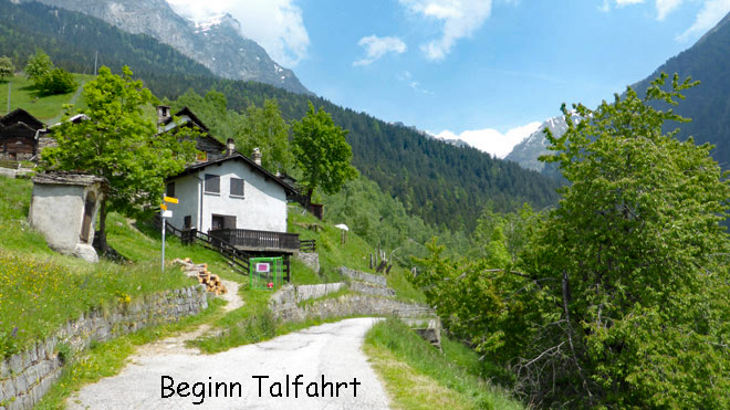 Beginn der Talfahrt