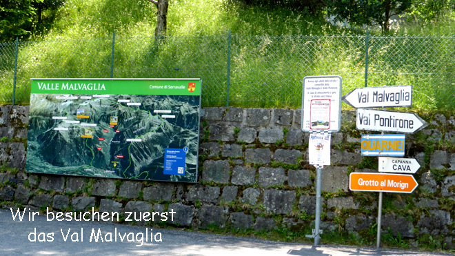 Hier trennen sich die beiden Täler
