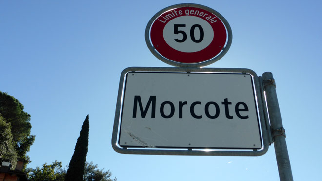 Morcote, - nun geht's hoch auf den Carona